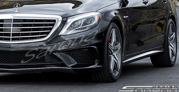 Custom Mercedes S Class  Sedan Side Skirts (2014 - 2019) - $670.00 (Part #MB-057-SS)